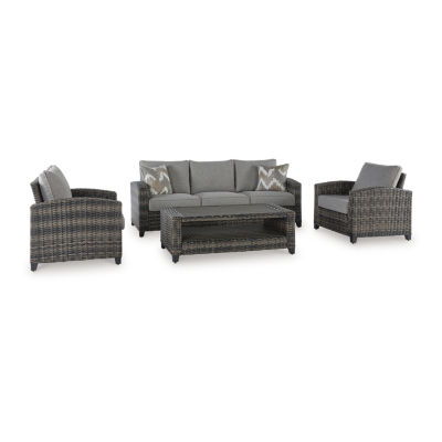 Signature Design by Ashley® Oasis Court 4-pc. Outdoor Conversation Set
