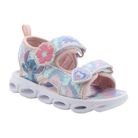 Disney Collection Toddler Girls Strap Sandals, 8 Medium, Pink