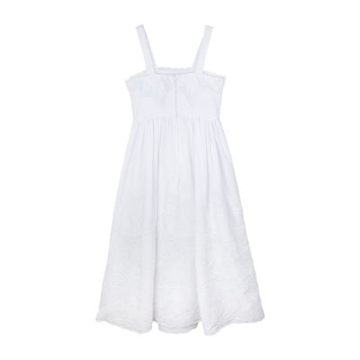 Rare Editions Big Kid Girls Sleeveless Eyelet Maxi Dress