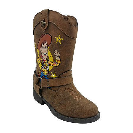 Toy Story Boys Light Up Cowboy Boot, 7 Medium, Brown