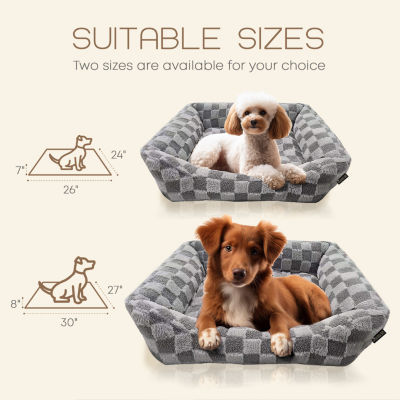 Precious Tails 30" Gray Cuddler Pet Bed