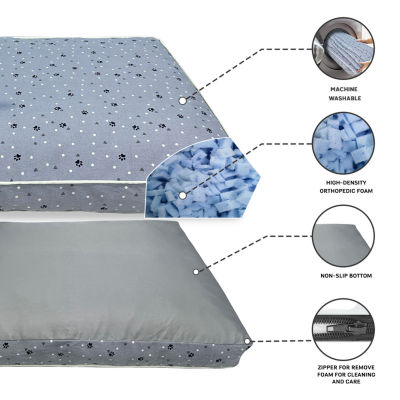 Precious Tails 40" Gray Orthopedic Pet Bed