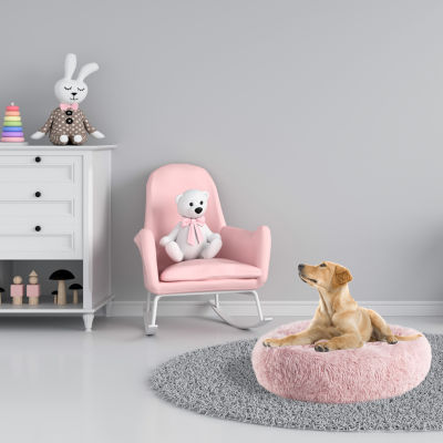Precious Tails 24" Pink Donut Pet Bed