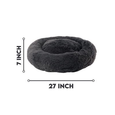 Precious Tails 28" Charcoal Donut Pet Bed