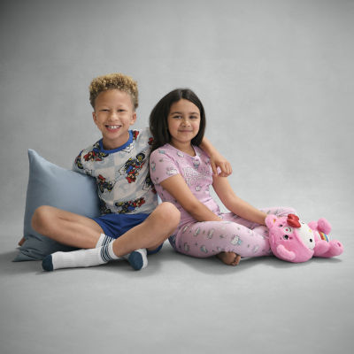 Little & Big Kid Girls Hello Kitty Round Neck Short Sleeve 3-pc. Pajama Sets