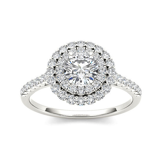 1 CT. T.W. Diamond 14K White Gold Engagement Ring