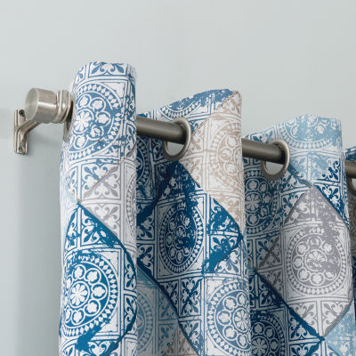 Sun Zero Dacona Grommet Top Energy Saving Light-Filtering Single Curtain Panel