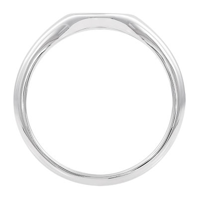 Womens Sterling Silver Signet Ring