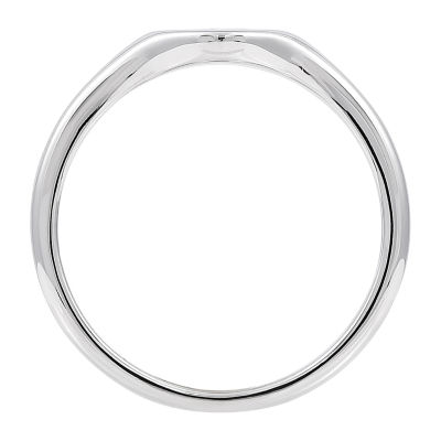 Womens Sterling Silver Signet Ring