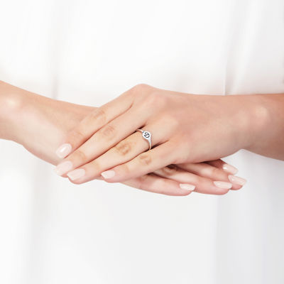 Womens Sterling Silver Signet Ring