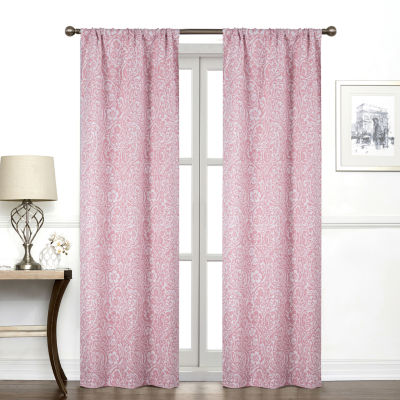 Regal Home York Paisley Light-Filtering Rod Pocket Single Curtain Panel