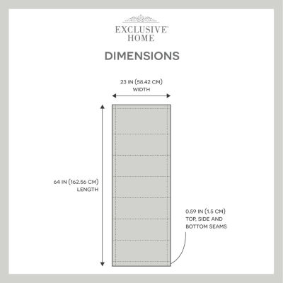 Exclusive Home Curtains Acadia Cordless Blackout Roman Shade