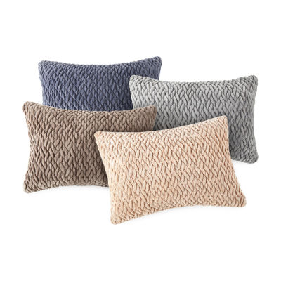 Loom + Faux Mink Diamond Lumbar Pillow JCPenney