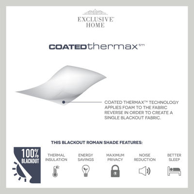 Exclusive Home Curtains Acadia Cordless Blackout Roman Shade