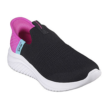 Reisbureau in beroep gaan stel voor Skechers Slip-ins Ultra Flex 3.0 Fresh Time Little Girls Sneakers, Color:  Black Pink - JCPenney