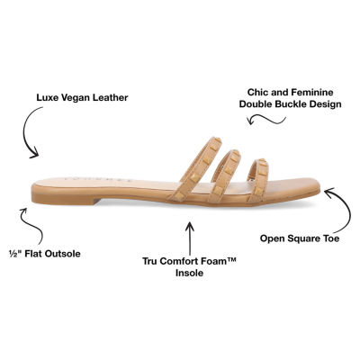Journee Collection Womens Camarie Flat Sandals