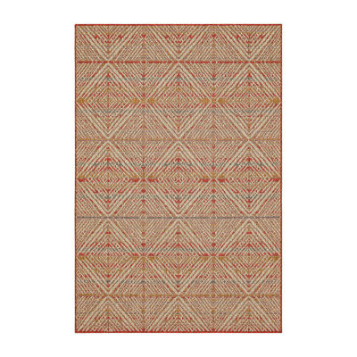 Mohawk Home Poolside Diamond Flatweave Indoor Outdoor Rectangular Area