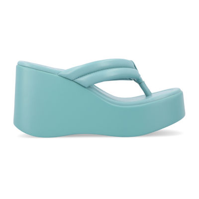 Journee Collection Womens Shareene Wedge Sandals