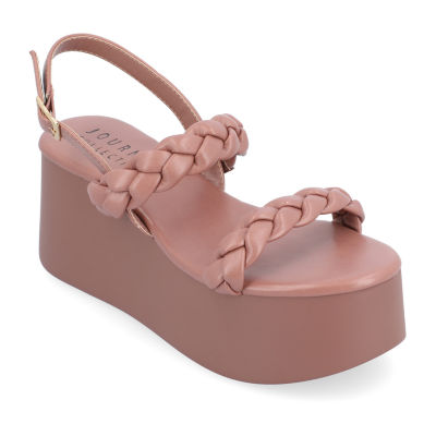 Journee Collection Womens Zannah Wedge Sandals