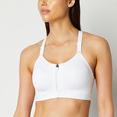 Xersion Women's White Nova Medium Support Sports Bra Size L XL XXL