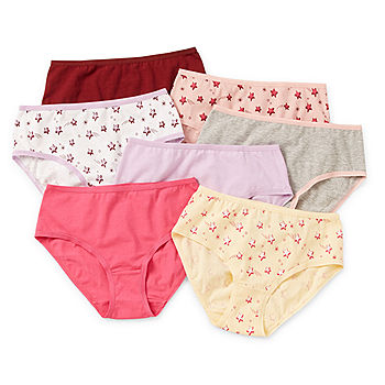 Thereabouts Little & Big Girls 7 Pack Brief Panty, Color: Star