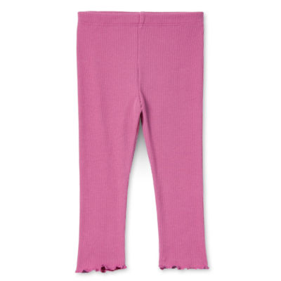 Okie Dokie Baby Girls Full Length Rib Leggings