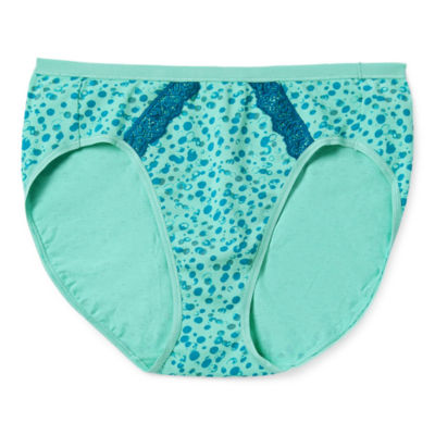 Ambrielle Organic Cotton High Cut Panty 302832