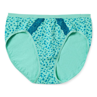 Ambrielle Organic Cotton High Cut Panty