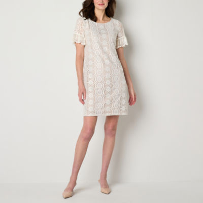Jessica Howard Short Sleeve Lace Shift Dress JCPenney
