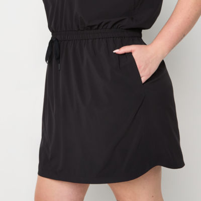Xersion Woven Sleeveless Midi Tennis Dress Plus
