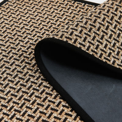 Linery Marlena 2-pc. Woven Textured Washable Skid Resistant Indoor Rectangular Rug Set