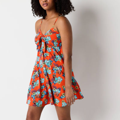 Lilo And Stitch The Movie Aloha Womens Juniors Sleeveless A-Line Dress