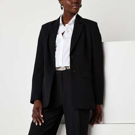 Worthington Womens Regular Fit Blazer, Petite X-small, Black
