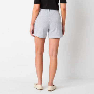 St. John's Bay Womens 5" Mid Rise Chino Short