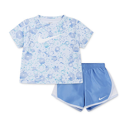 Nike Little Girls 2-pc. Short Set, 6x, Blue