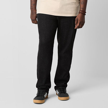 Arizona Advance Flex 360 Big and Tall Mens Regular Fit Tapered Leg Relaxed Fit Jean, 50 30, Black