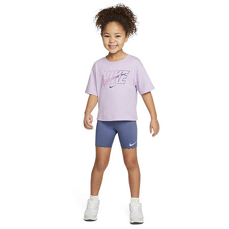 Nike Little Girls 2-pc. Short Set, 6, Purple