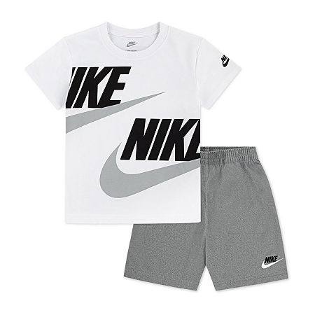 Nike Little Boys 2-pc. Short Set, 7, Gray