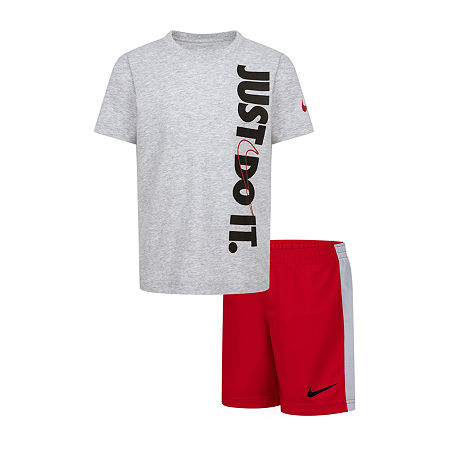 Nike Little Boys 2-pc. Short Set, 6, Red