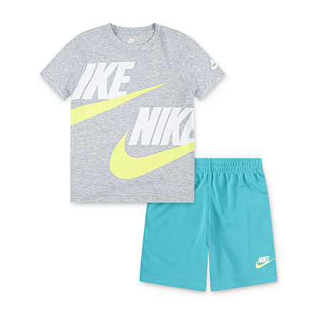 Nike Little Boys 2-pc. Short Set, 7, Blue