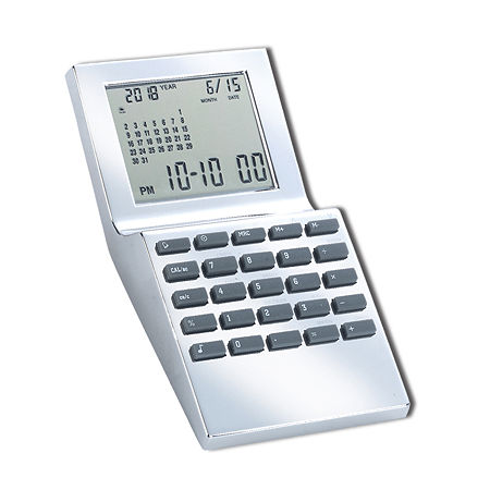 Natico Time Clock And Calculator, One Size, Gray