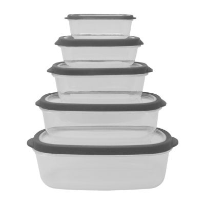 Farberware Vented Nesting 10-pc. Plastic Stackable Food Container