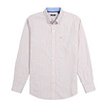 IZOD Mens Classic Fit Long Sleeve Plaid Button-Down Shirt