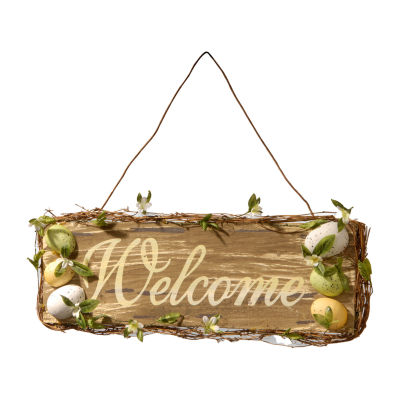 National Tree Co. 21" Home Decor "Welcome" Sign Wall Sign