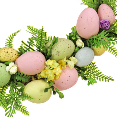 National Tree Co. 16 Eggs And Ferns Wreath