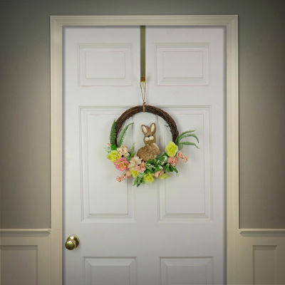 National Tree Co. 16 Bunny And Rose Wreath