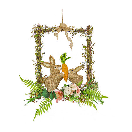 National Tree Co. 14 Easter Garden Artificial Plant, One Size, Brown