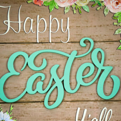 National Tree Co. 10 “Happy Easter Y’All Wall Sign