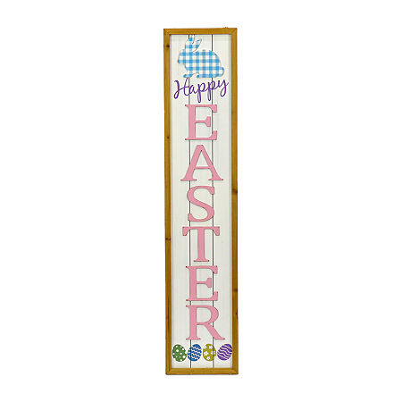 National Tree Co. 43 Pink Easter Wall Sign, One Size, Pink