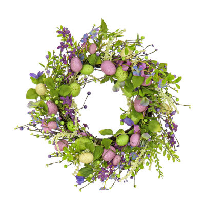 National Tree Co. Flowering Wreath